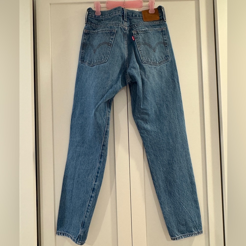 Straight dark wash jeans